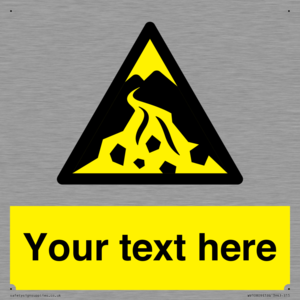 Custom Warning: Debris flow zone